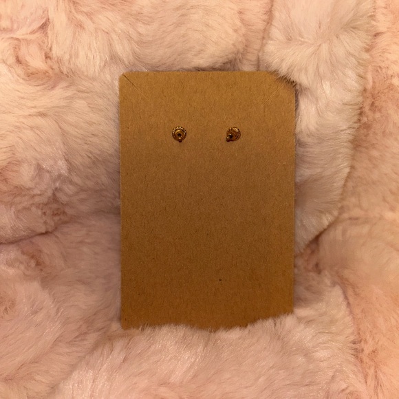 Pearl Cross Beaded Gold Dangle Earrings NWT - Picture 2 of 3